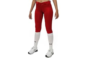 3N2 Women's NuFit Pro 3/4 Softball Knickers, Fastpitch Softball Pants with Reinforced Knees & Slide Zones