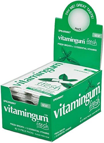 vitamingum FRESH (Spearmint) 6 count Tray Box
