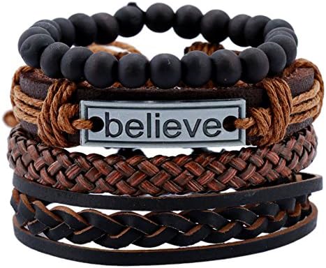 HSDZ Simple Retro Multilayer Hand Woven Bracelet Jewelry Leather Wristbands Bracelets
