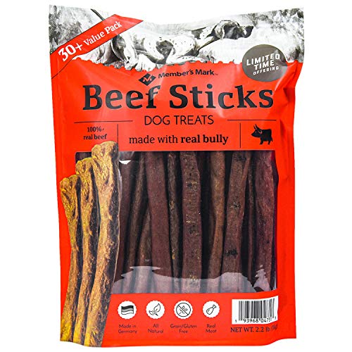 Member's Mark Beef Sticks Dog Treats, 30+ Value Pack (2.2 Pound