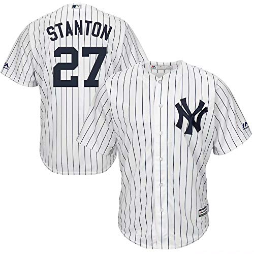 VF LSG Giancarlo Stanton New York Yankees #27 Player Baseball Jersey Stanton T-Shirt Men Team Sportswear Uniform Shirt for Men Women Kids Youth