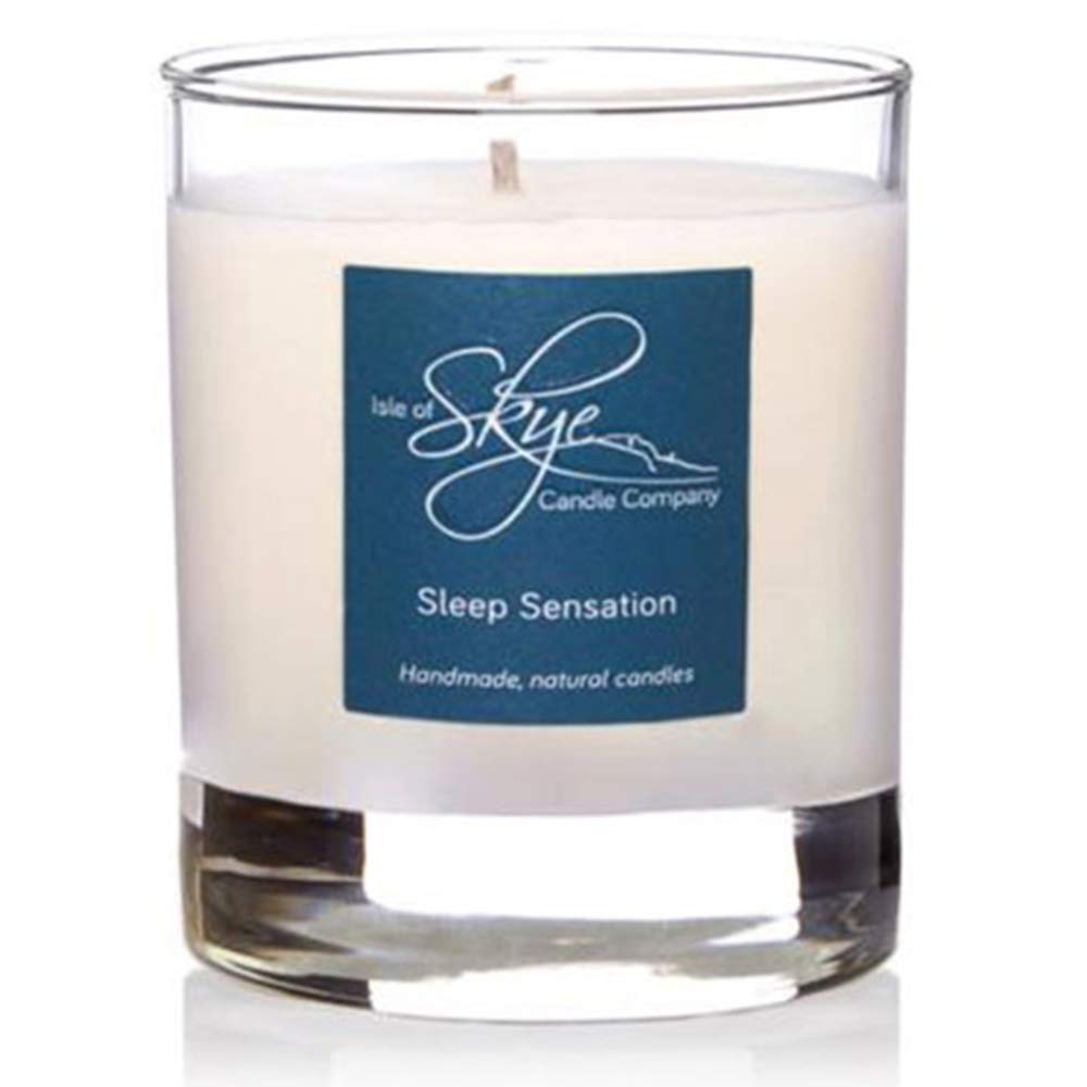 Isle of Skye Candle Company Sleep Sensation Island Tumbler | Natural Soy Wax Candle | Handmade in Scotland | Premium Scented Candle | Bespoke Glass Tumbler | 35+ Hours Burn Time