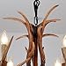 YHF Resin Antler Chandeliers 6 Light 30.7