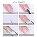 Ownest Poly Nail Gel Kit, Nail Builder Gel, Nail Extension Gel, Nail Enhancement UV Gel Nail Art Manicure Tool Set with 10PCS Fiberglass Nail Wrap & Nail Forms Tips Brush