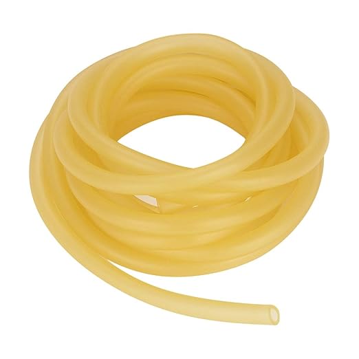 StonyLab Rubber Tubing, Pure Latex Amber Tubing Natural Rubber Tube 3/8