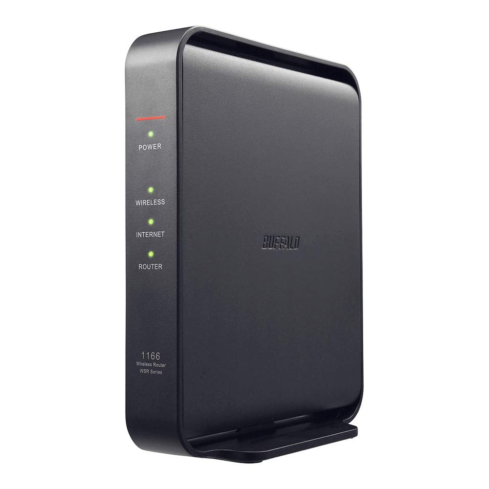 BUFFALO WiFi 無線LAN ルーター WSR-1166DHPL/N 11ac ac1200 866+300Mbps IPv6対応 デュアルバンド 3LDK 2階建向け 簡易パッケージ 日本メーカー【iPhone13/12/11/iPhone SE(第二世代) メーカー動作確認済み】商品画像