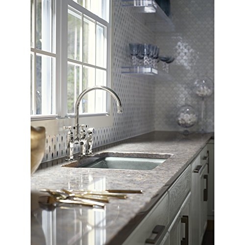 Kohler K 6131 3 Sn Parq Deck Mount Kitchen Faucet With Spray