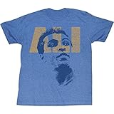 Muhammad Ali Men's Look T-Shirt Light Blue Heather L
