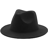 Kid Fedora Hat Solid Color Toddler Jazz Hats Classic Wide Brim Cowboy Hats Panama Dress Hat for Boys Girls