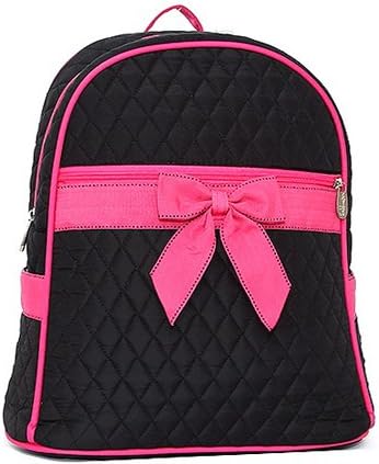 Rosen Blue Quilted Mini Backpack With Convertible Shoulder Straps &amp; Removable Bow