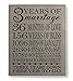 KATE POSH - Our 3rd Wedding Anniversary, 3rd for Couple, 3 Years Anniversary, 3 Years of Marriage, Third for Her, Gifts for Him - Engraved Leather Plaque