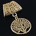 Scarf Jewelry - Antique Gold Tree of Life Scarf Pendant