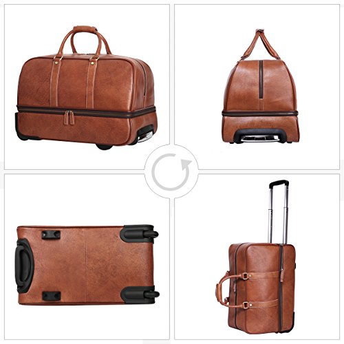 Mens Leather Duffle Bag On Wheels Literacy Basics