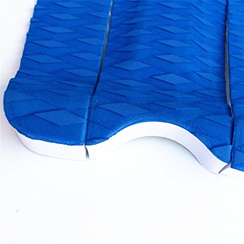 CUTICATE 3X EVA Tail Pad Surfboard Deck Traction Stomp Surfing Grip Mat Trim Sheet - Blue