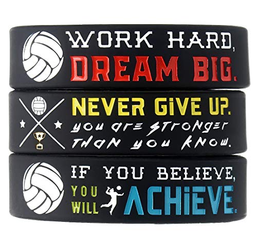12-Pack-Volleyball-Wristbands-with-Motivational-Quotes-Wholesale-Bulk-Volleyball-Theme-Party-Favors-Volleyball-Gifts-for-Team-Unisex-for-Boys-Girls-Men-Women-Youth-Adults