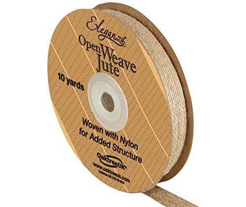 Eleganza Open Weave Jute 10mm x 9.1m (10yds) Natural No.02