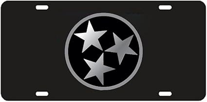 Amazon Com Craftique Tennessee Volunteers Black Tri Star Laser