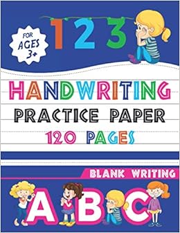 Handwriting Practice Paper 120 Pages Blank Writing: 120 Blank