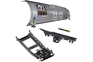 KFI PRODUCTS KFI UTV 66" Snow Plow Kit, Steel Blade, Compatible with Midsize and Fullsize Polaris Rangers Listed Below (105255)