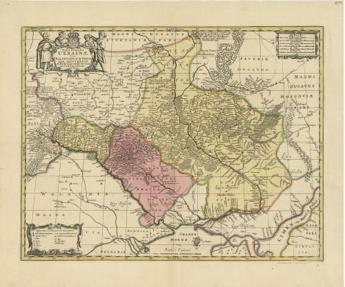INFINITE PHOTOGRAPHS 1705 Map Typus generalis Ukrainæ : sive Palatinatuum Podoliæ, Kioviensis et Braczlaviensis Terras no