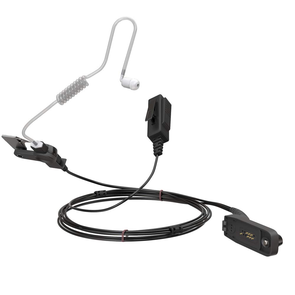 Security Headset Motorola DP Series and MTP850S Earpiece with Sound Tube (Transparent Acoustic Tube) for Wireless Equipment