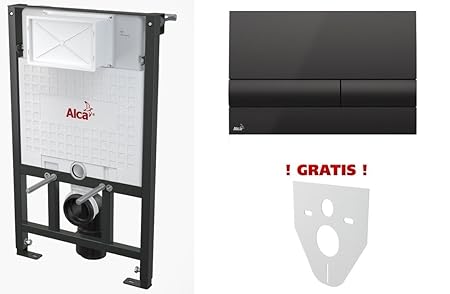 Wc Frame System For Dry 100 Cm Black Black Concealed Cistern