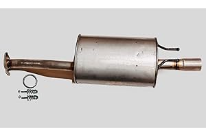 Stainless Steel Direct Fit Exhaust Muffler Compatible with Honda Civic 1.8L 2006 To 2011