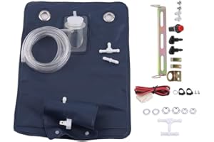 EVGATSAUTO Windshield Washer Fluid Pump,12V Universal Windshield Washer Pump Bag Kit with Jet Button Switch for Classic Cars