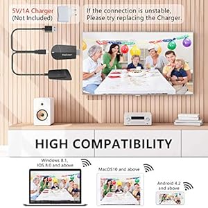 Wireless Wifi Display Dongle HD Adapter HDMI (4K HD-2.4G+5Gwifi) - immagine 6