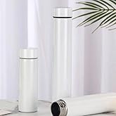 Stainless Steel Insulated, Mini Water Bottle, Leak Proof, Small Stainless, Keep Drink Cold and Hot (White 9 OZ)