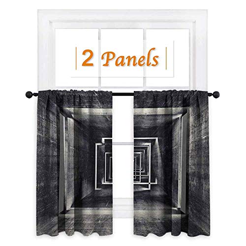 Flyerer Dark Grey Window Curtain Drape Architecture Perspective