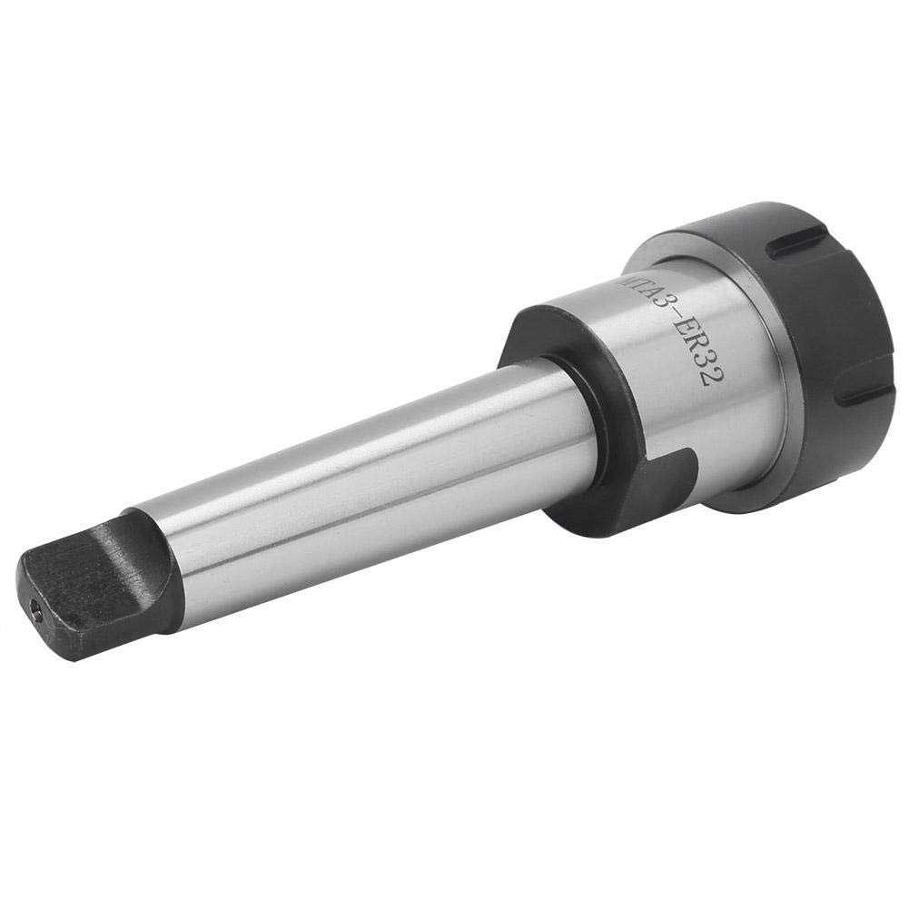 Morse Taper Collet Chuck Holder, MTA3 Morse Taper Collet Chuck Holder Carbon Steel CNC Milling Lathe Parts M12(MTA3-ER32) - Image 4