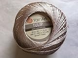 Beige with a Faint Pink Hue - Yarn Art Tulip Size 10 Microfiber Thread - 50 Gram