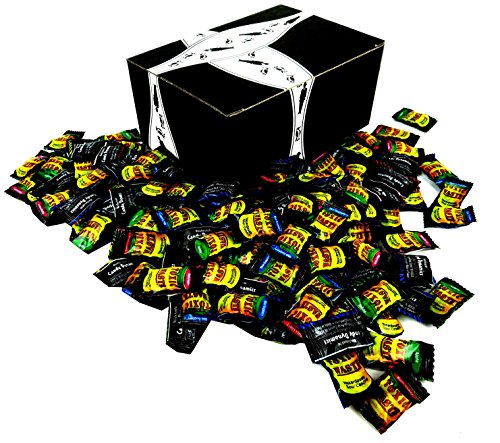 Toxic waste assorted sour candy, 1 lb bag in a blacktie…