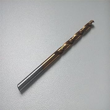 Generic 6pcs 5 point 4mm : High speed steel twist drill bit stainless steel twist drill bit Titanium diameter 5-6.9mm for Hand drill
