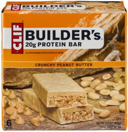 Clif Builder's Crunchy Peanut Butter 20g Protein Bar - 6 CT