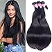 Brazilian Straight Hair 4 Bundles 10A Grade Unprocessed Brazilian Virgin Hair Weave Bundles Straight Human Hair Extensions 16 18 20 22 inches Natural Color