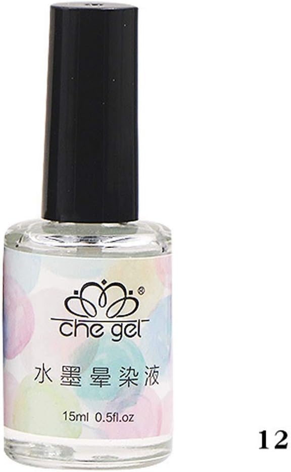 JYS Nail Art Polish Gel - Watercolor Ink Liquid Nail Polish Marble Gradient Manicure Colorful Ink Smudge Liquid Nail Polish For Women