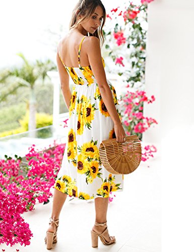 sachin and babi light blue dress SFNEEWHO Patriotic Navy Blue American Flag Star High Waist Summer Hawaiian  Beach Dresses Casual Sling Sleeveless Printed Knee Length Dress main image 1