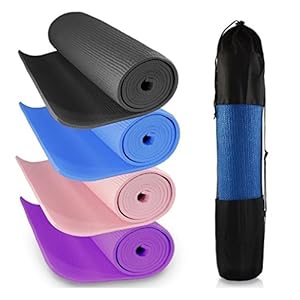 Yoga Mat 6mm (Now 7mm at same price) Soft Non Slip Extra Thick ABs Exercise Fitness Gymnastic Physio Pilates Workout Pad