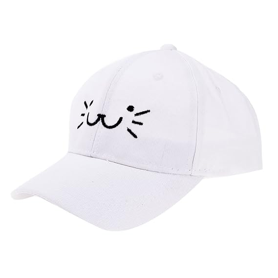 cute white hats