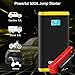 GREPRO 800A Peak 10000mAh Car Jump Starter up to 4.5L Gas or 2.5L Diesel Engine 12V Auto Battery Booster Portable Power Bank Pack with LCD Screen USB Quick Charge Port LED Light for Cars, Trucks, SUV