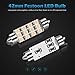 Partsam 4pcs Pink Purple 41mm 42mm Festoon 12SMD LED Light Interior Dome Map Trunk Cargo Footwell Replacement Bulb Lamp 12V 561 562 578 211-2