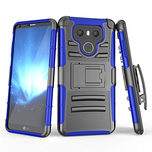 Lg g6 case, till [knight armor] [blue] heavy duty full-…