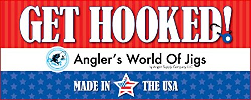 Angler's World of Jigs Round Fishing Jig Heads - Assorted Colors (50 Pack, 1/4 oz)