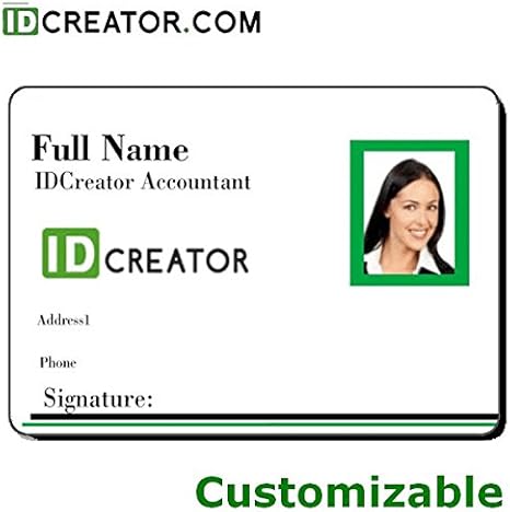 Amazon Com Custom Photo Id Badge Office Products