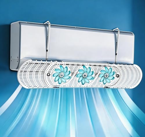 Universal Adjustable Air Conditioner Wind Deflector Air Conditioning Screen for Wall Air Conditioners Ideal for Home, Office, Bedroom