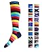 Compression Socks (1 pair) for Men & Women - BEST for Running, Nurses, Shin Splints, Flight Travel, & Maternity Pregnancy - Boost Athletic Stamina, Circulation & Recovery (i-Stripes, Small/Medium)