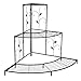 Black Floral Design Metal Step Style 3 Tier Corner Shelf Flower Pots, Planters Display Stand / Shoe Rack