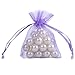 KINGWEDDING 100pcs Lavender Organza Drawstring Pouches Jewelry Showcase Gift Bags 3x4